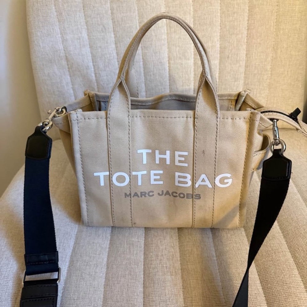 Marc Jacobs Tan Tote with Black Strap